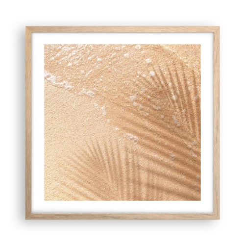 Poster in light oak frame - Shadow of a Hot Summer - 50x50 cm