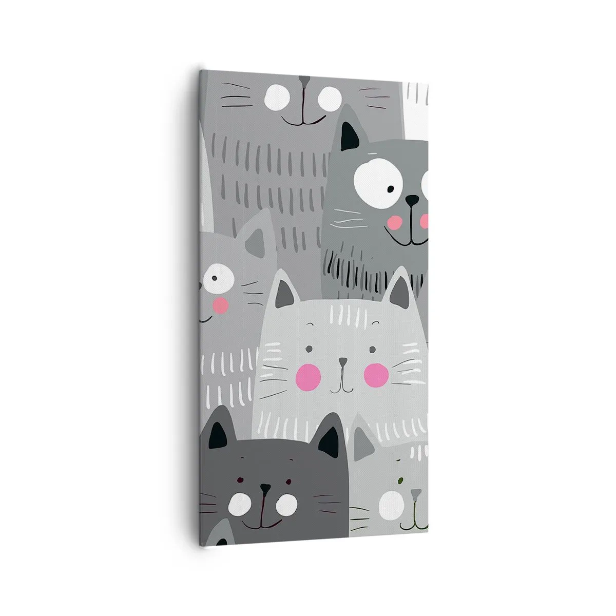 Canvas picture - Cat's World - 65x120 cm