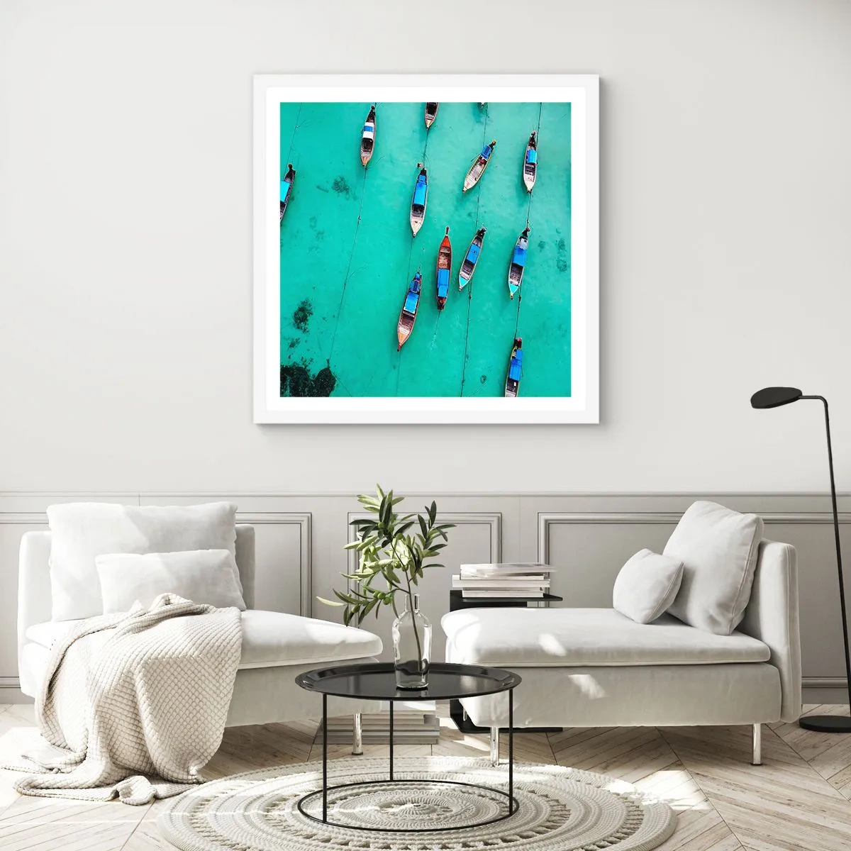 Poster in white frmae - In Joyful Expectation - 50x50 cm