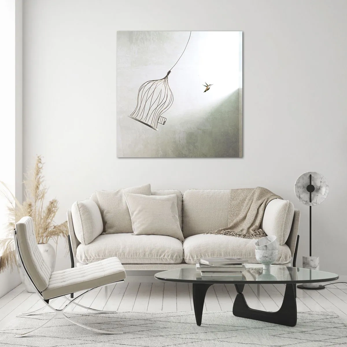Glass picture - In His Element - 30x30 cm