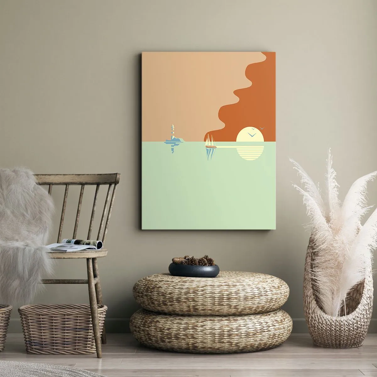 Canvas picture - Ideal Sea Landscape - 70x100 cm