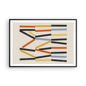 Poster in black frame - Horizontal Composition - 100x70 cm