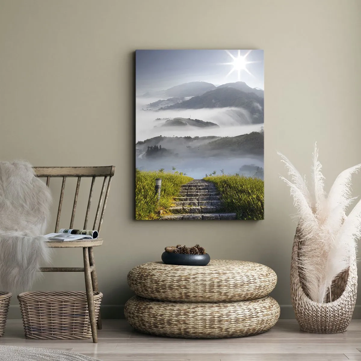 Canvas picture - Upwards towards the Clouds - 55x100 cm