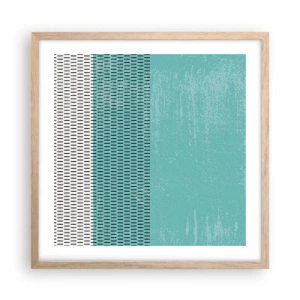 Poster in light oak frame - Balanced Composition - 50x50 cm