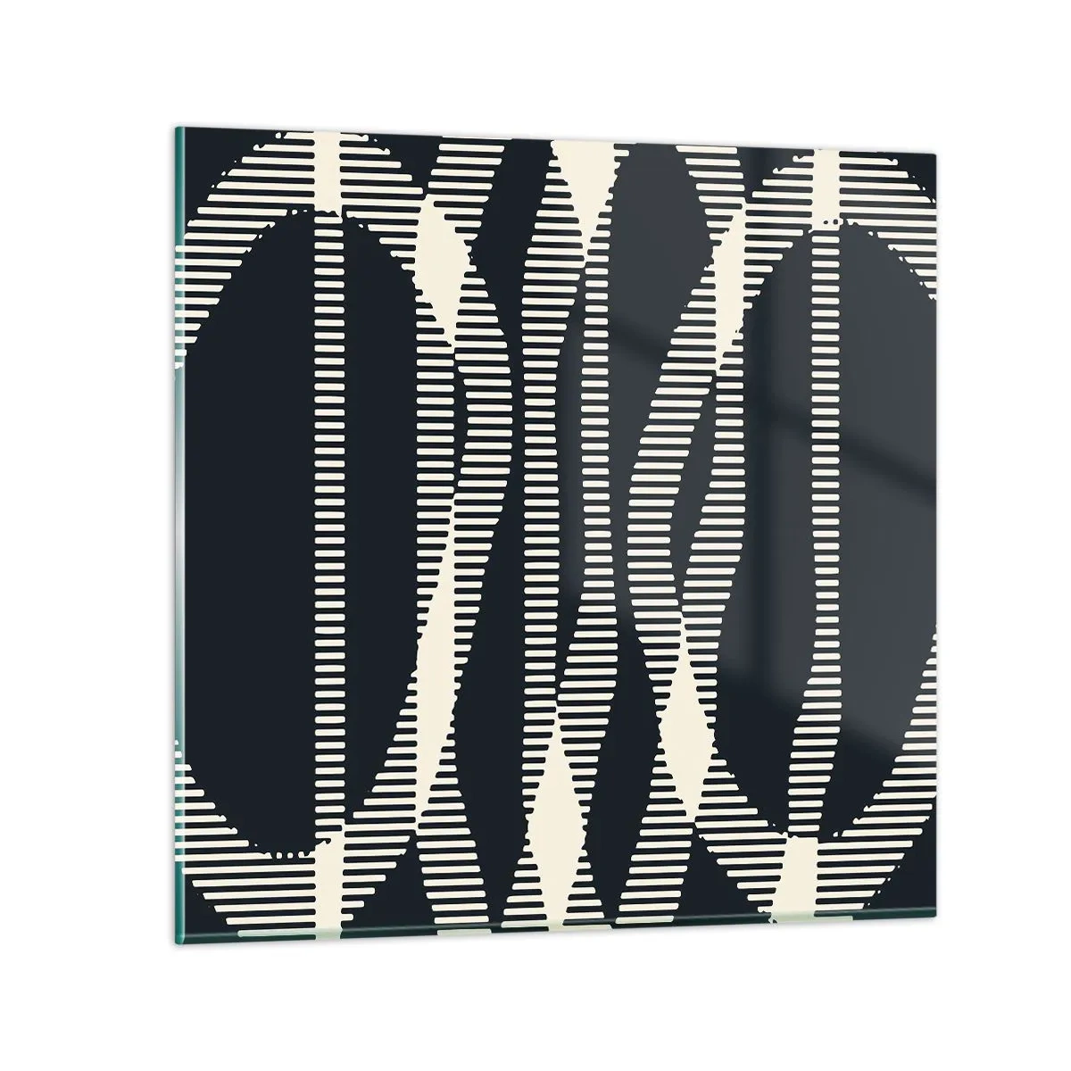 Glass picture - Attempt at Breaking Darkness - 50x50 cm