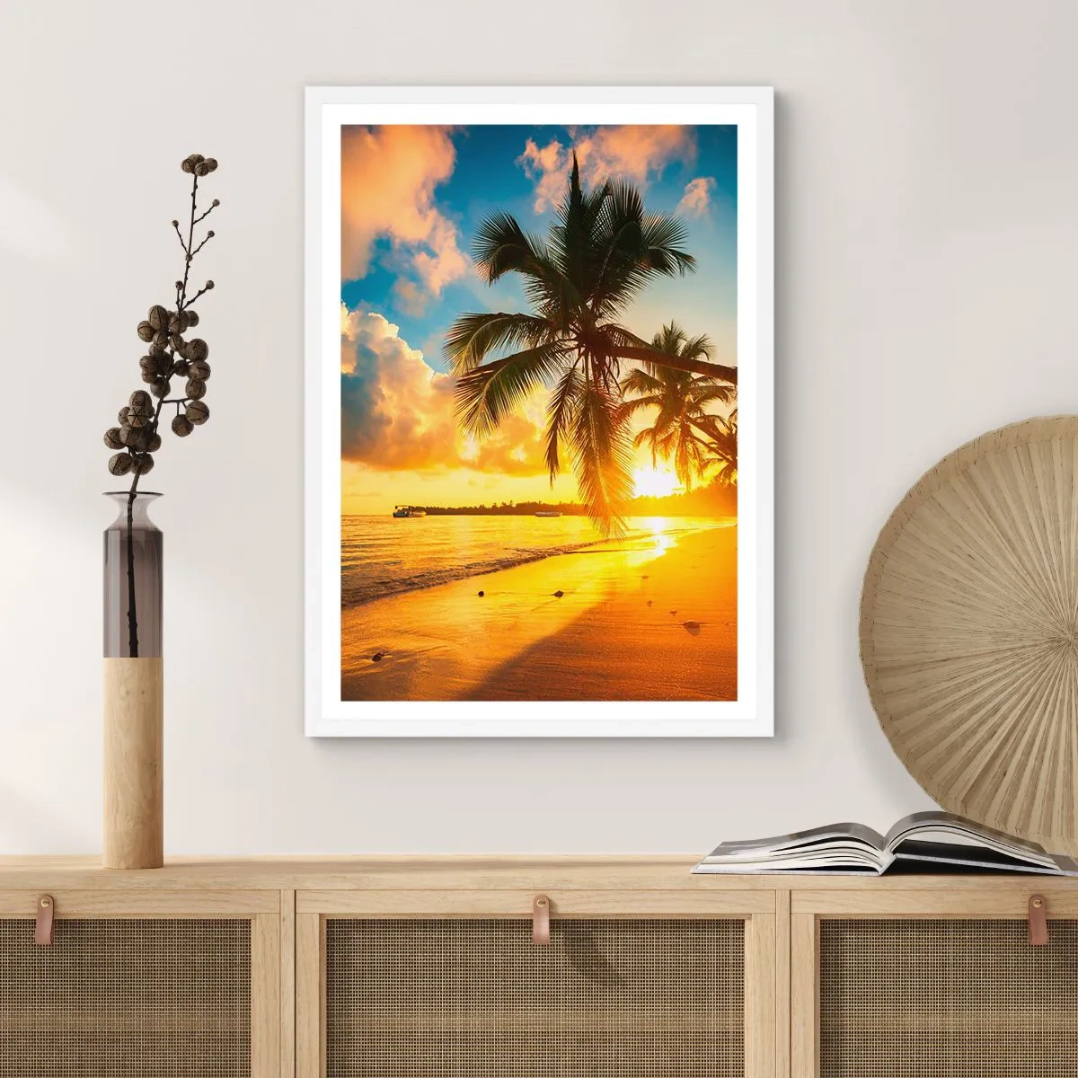 Poster in white frmae - Caribbean Dream - 30x40 cm