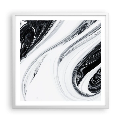 Poster in white frmae - Connection of Opposites - 60x60 cm