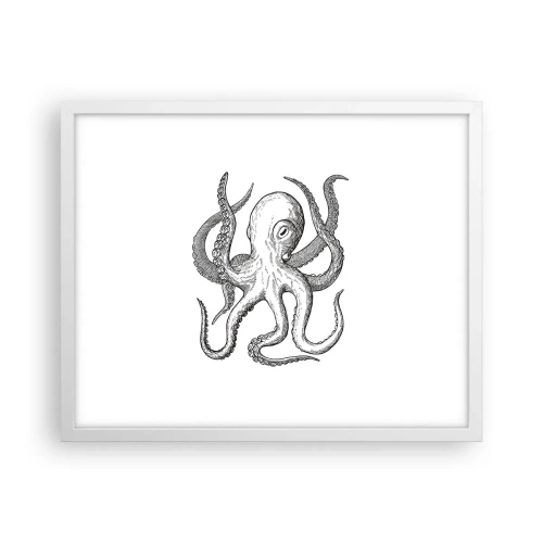 Poster in white frmae - Dancing with the Waves - 50x40 cm