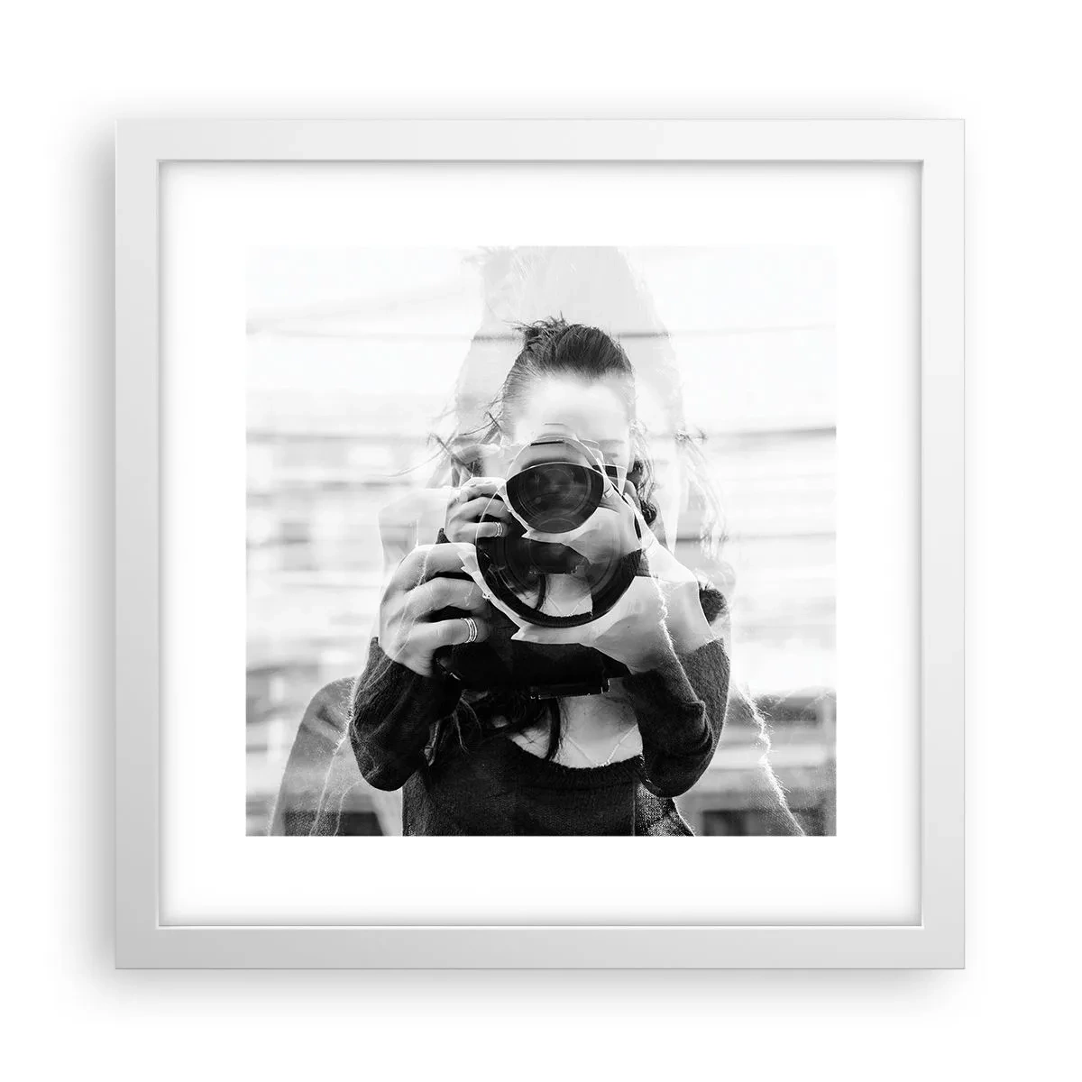 Poster in white frmae - Creator and the Creation - 30x30 cm