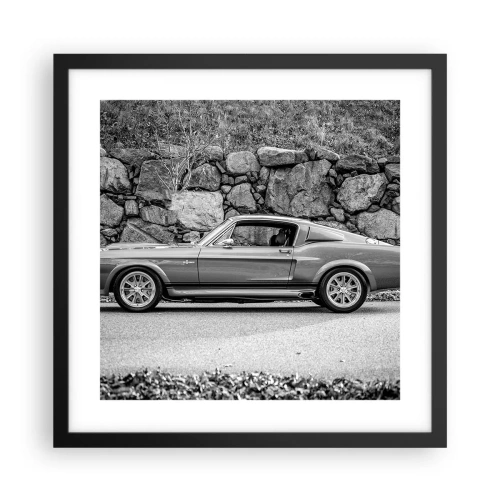 Poster in black frame - Legend of the 60-ies - 40x40 cm