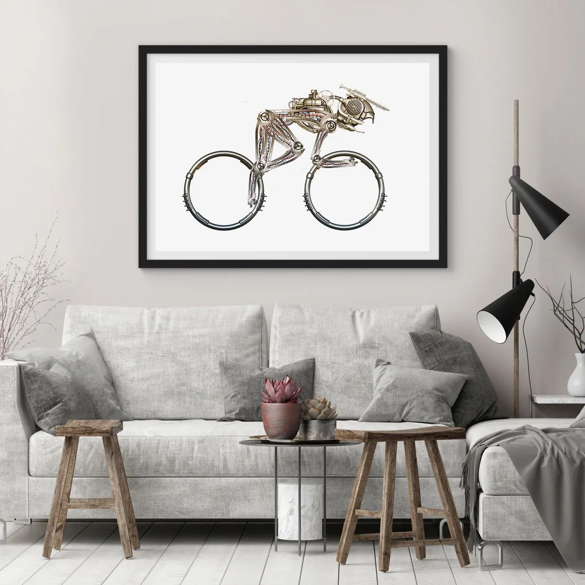 Poster in black frame - Wonderful Machinery - 70x50 cm