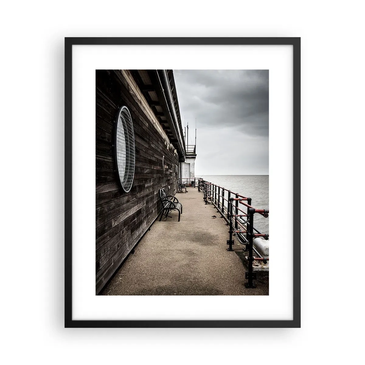 Poster in black frame - Time Has Stopped - 40x50 cm