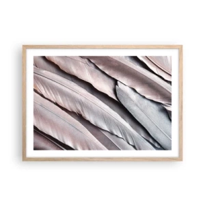 Poster in light oak frame - In Pink Silverness - 70x50 cm