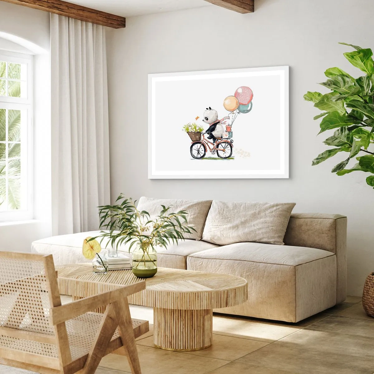 Poster in white frmae - Lucky Day - 91x61 cm