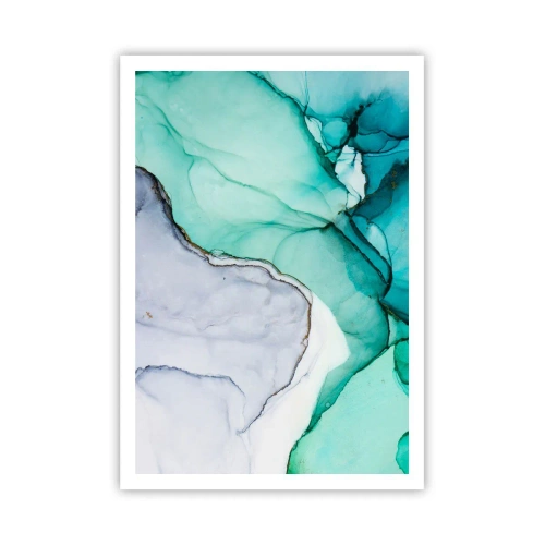 Poster - Study in Turquoise - 70x100 cm