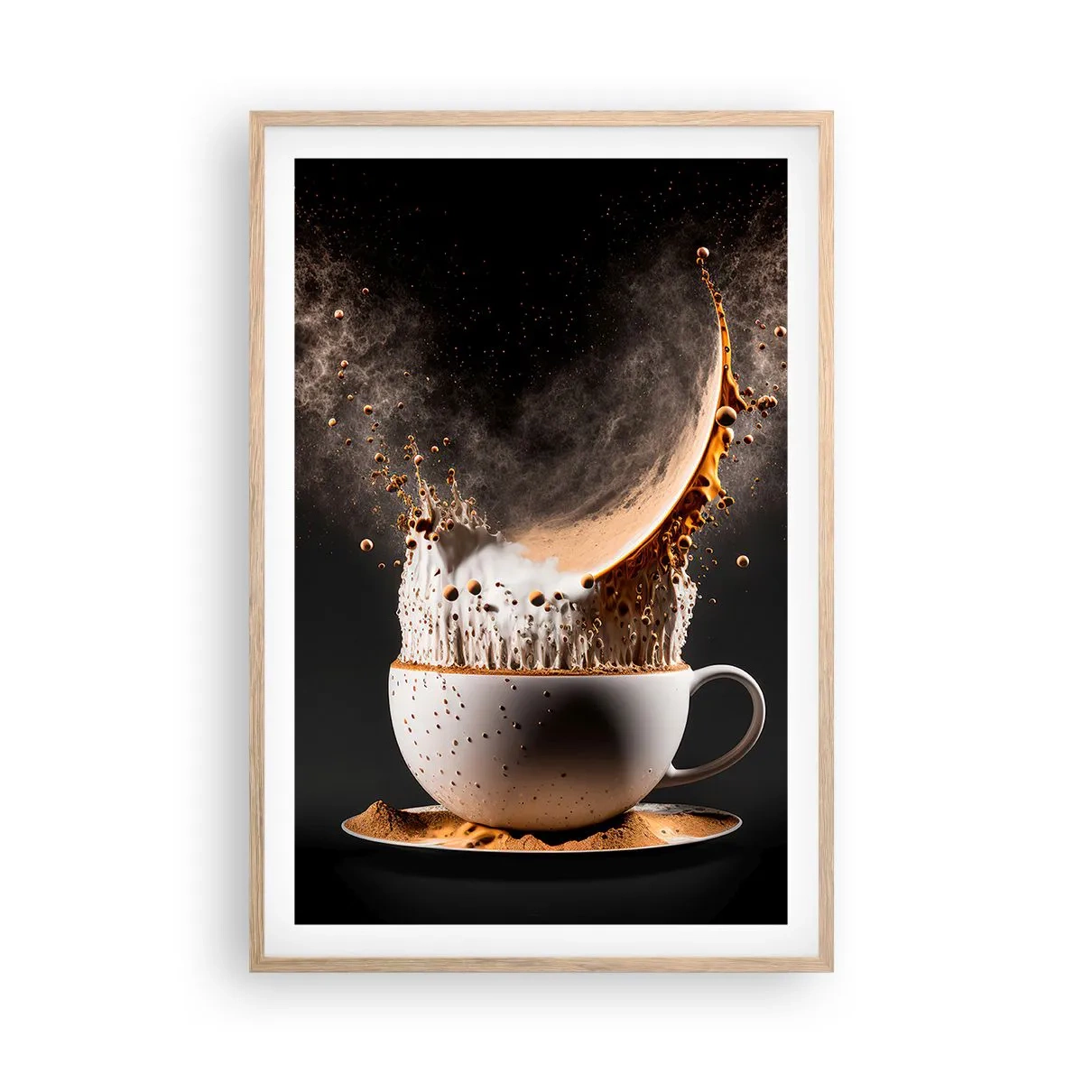 Poster in light oak frame - Explosion of Flavour - 61x91 cm