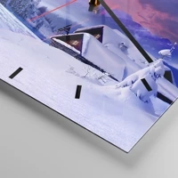 Clock face with lines