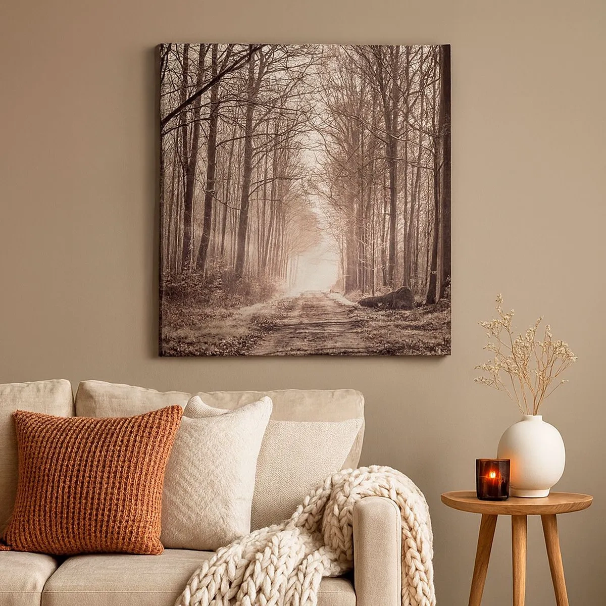 Canvas picture - Cathedral of the Forest - 30x30 cm