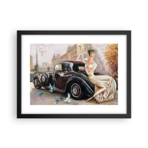 Poster in black frame - Elegance - Retro Style - 40x30 cm