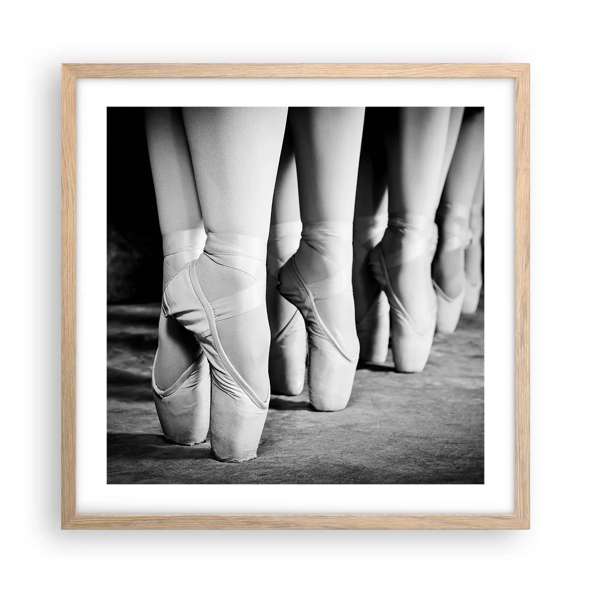 Poster in light oak frame - Together, Lightly - 50x50 cm