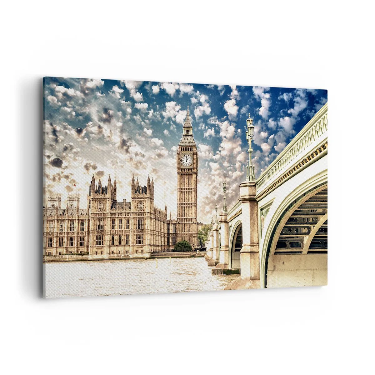Canvas picture - Clouds over the Thames - 120x80 cm