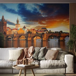 Self-Adhesive Photo Wallpaper Deluxe Sticker - Beautiful Prague - City, Prague, The czech republic - 100x70 cm