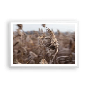 Poster in white frmae - Time to Fly with the Wind - 91x61 cm