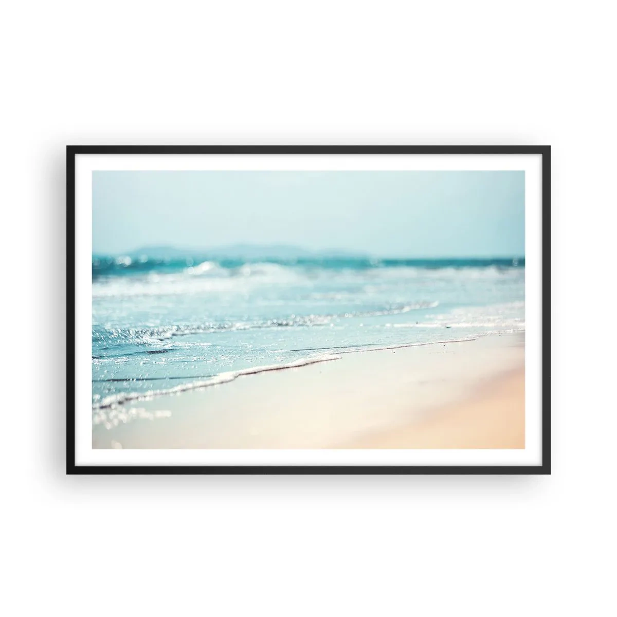Poster in black frame - Warmth and Breeze - 91x61 cm