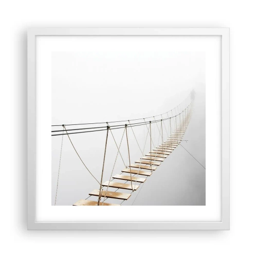 Poster in white frmae - Where Did He Take You? - 40x40 cm