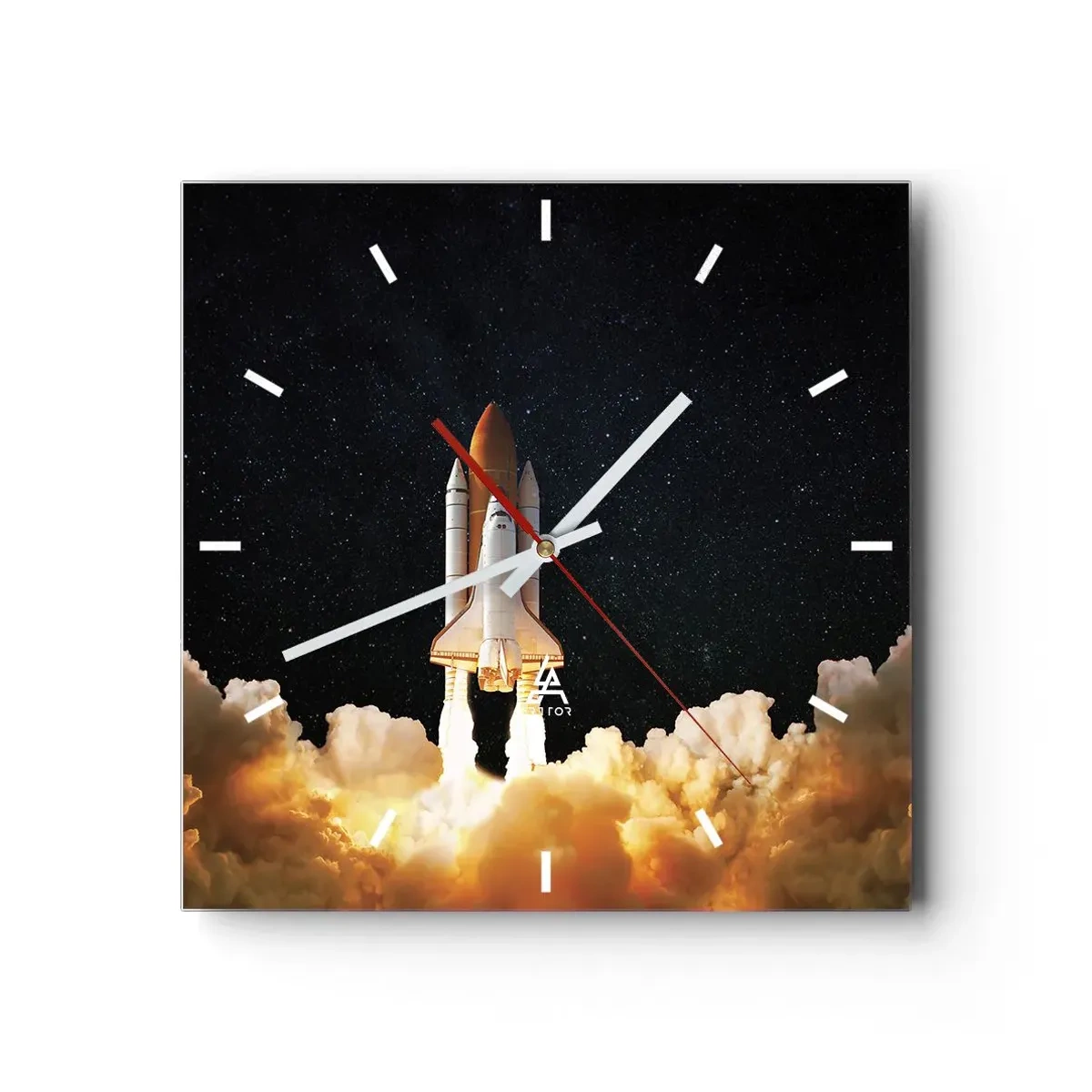 Wall clock - Clock on glass - As Astra! - 30x30 cm