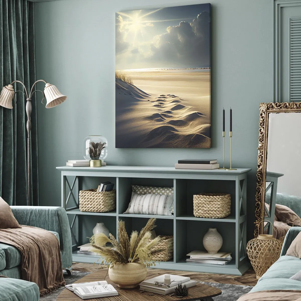 Canvas picture - Calming Landscape - 65x120 cm