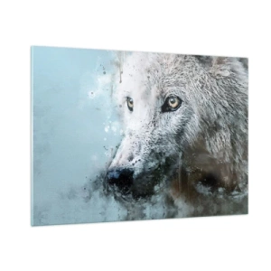 Glass picture - Meet Wolf Soul - 100x70 cm