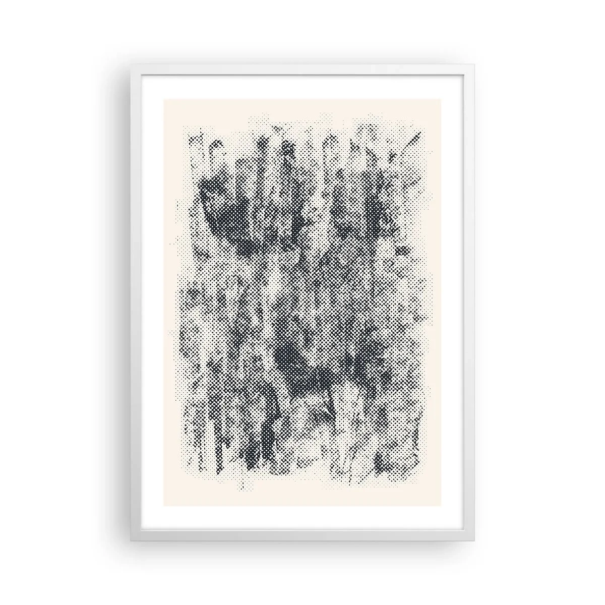 Poster in white frmae - Foggy Composition - 50x70 cm