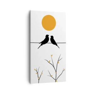 Canvas picture - Nightingale Evening - 55x100 cm