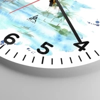 Clock face with numbers