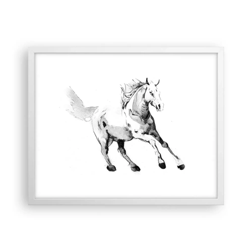 Poster in white frmae - Untamed Soul - 50x40 cm
