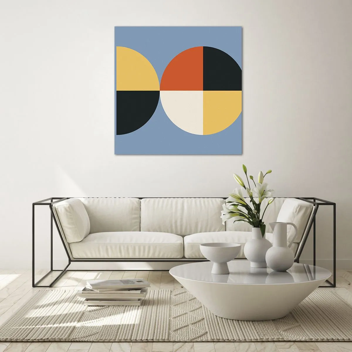 Glass picture - Look and Count - 60x60 cm