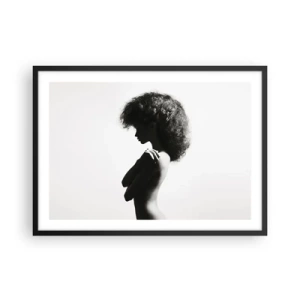 Poster in black frame - Like a Flower on a Thin Stem - 70x50 cm