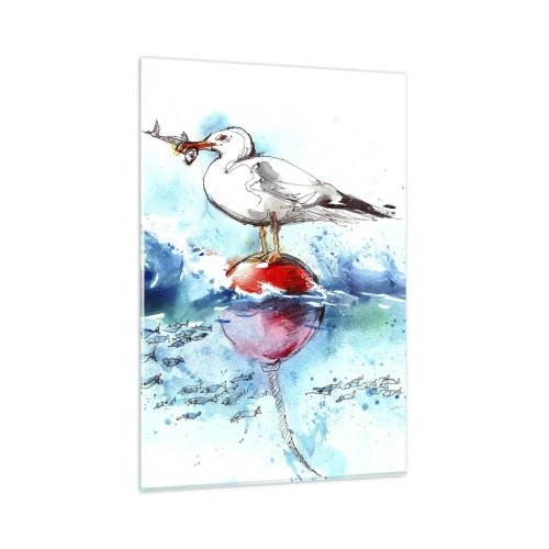Glass picture - Good Catch - 80x120 cm