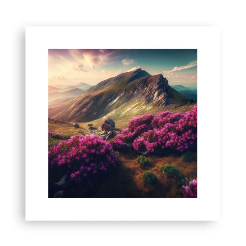 Poster - Summer in the Mountains - 30x30 cm