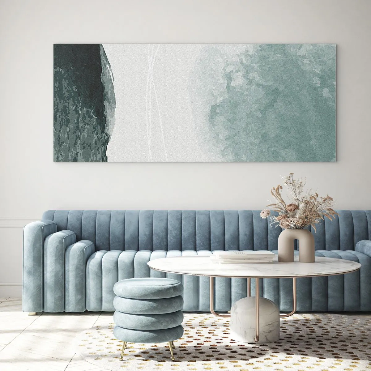 Glass picture - Encounter With Fog - 140x50 cm