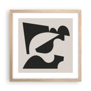 Poster in light oak frame - For Self-construction - 40x40 cm