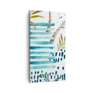 Canvas picture - Holidays under the Palms - 55x100 cm