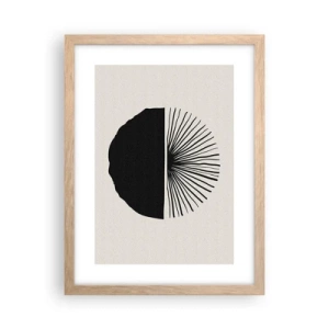Poster in light oak frame - Fan of Possibilities - 30x40 cm