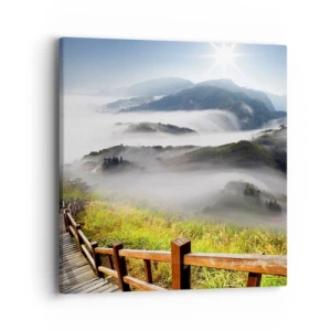 Canvas picture - Woven from Glare and Mist - 40x40 cm