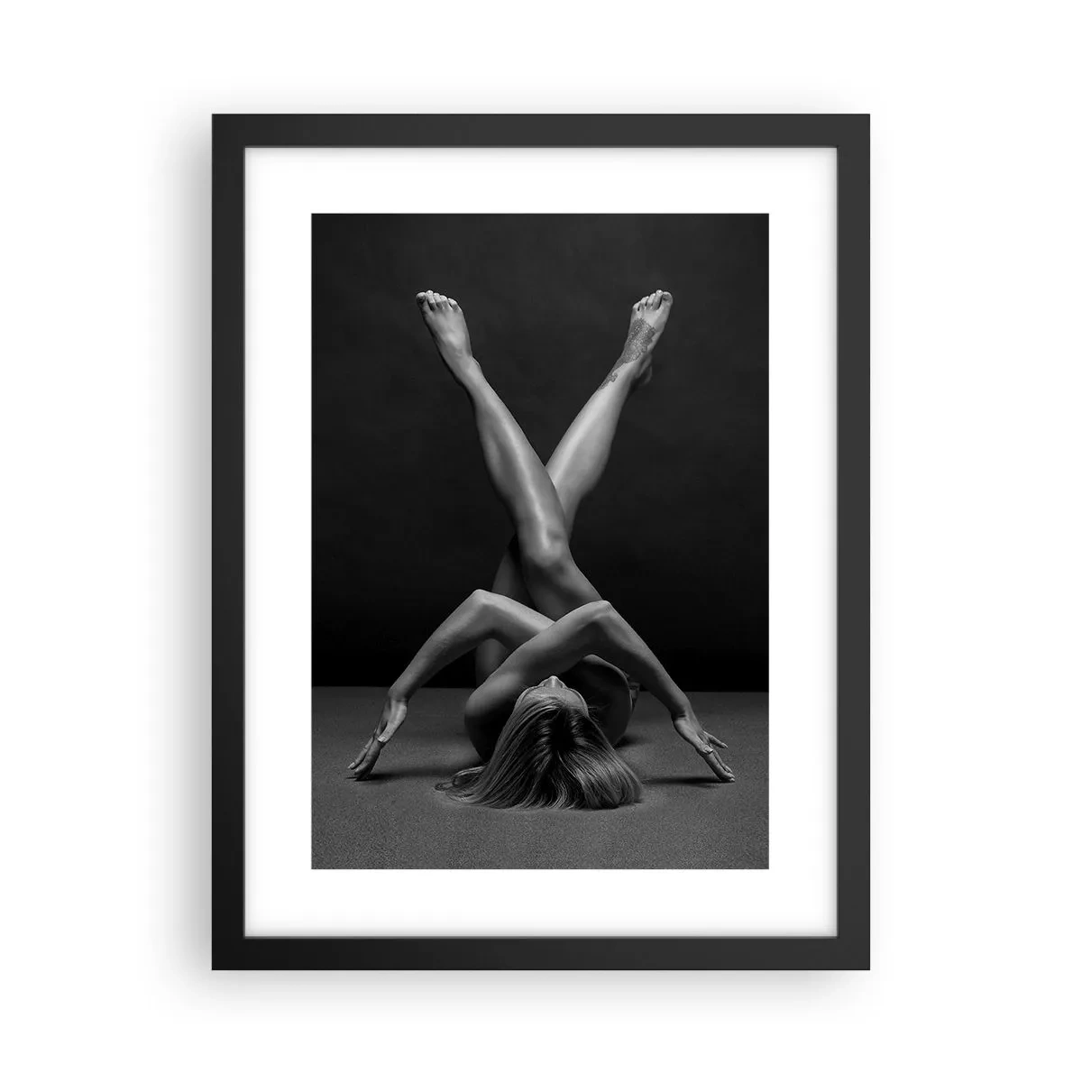 Poster in black frame - Geometry of Nakedness - 30x40 cm