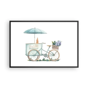 Poster in black frame - Sweet Memory of the Summer - 91x61 cm