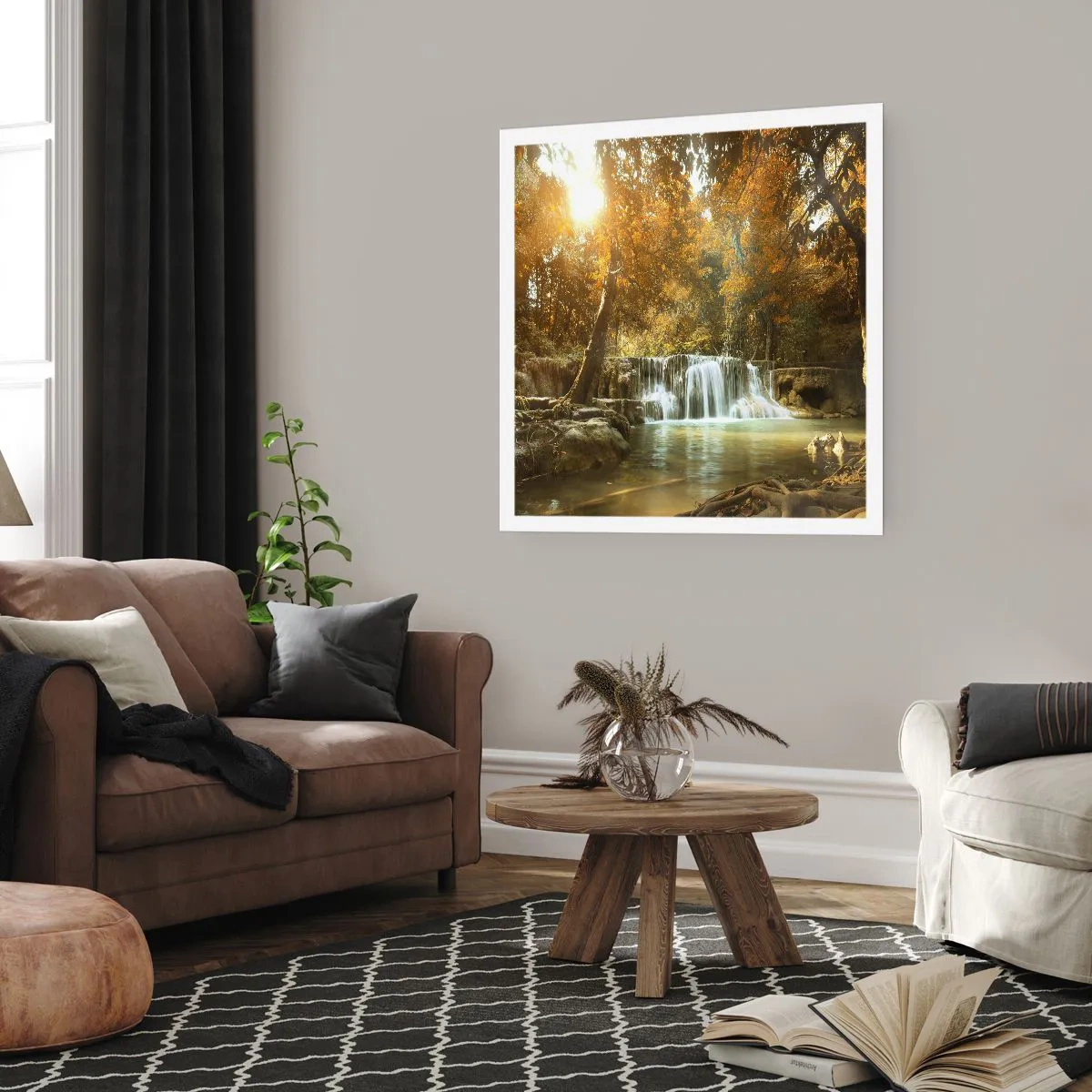 Poster - Park Cascade - 30x30 cm