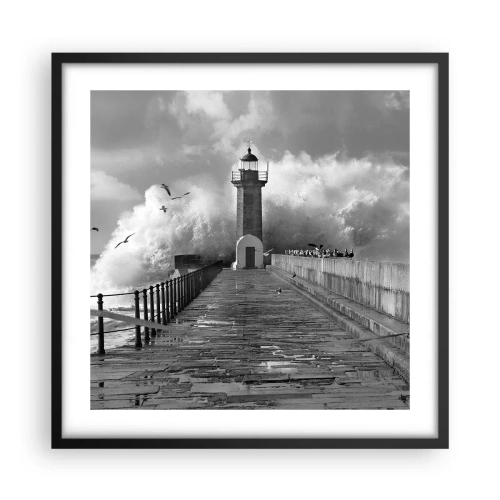 Poster in black frame - Fearless - 50x50 cm