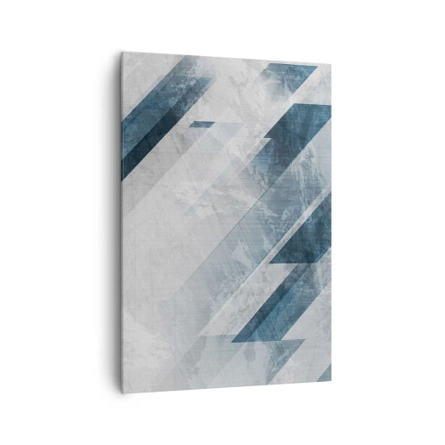Canvas picture - Spacial Composition - Movement of Greys - 70x100 cm